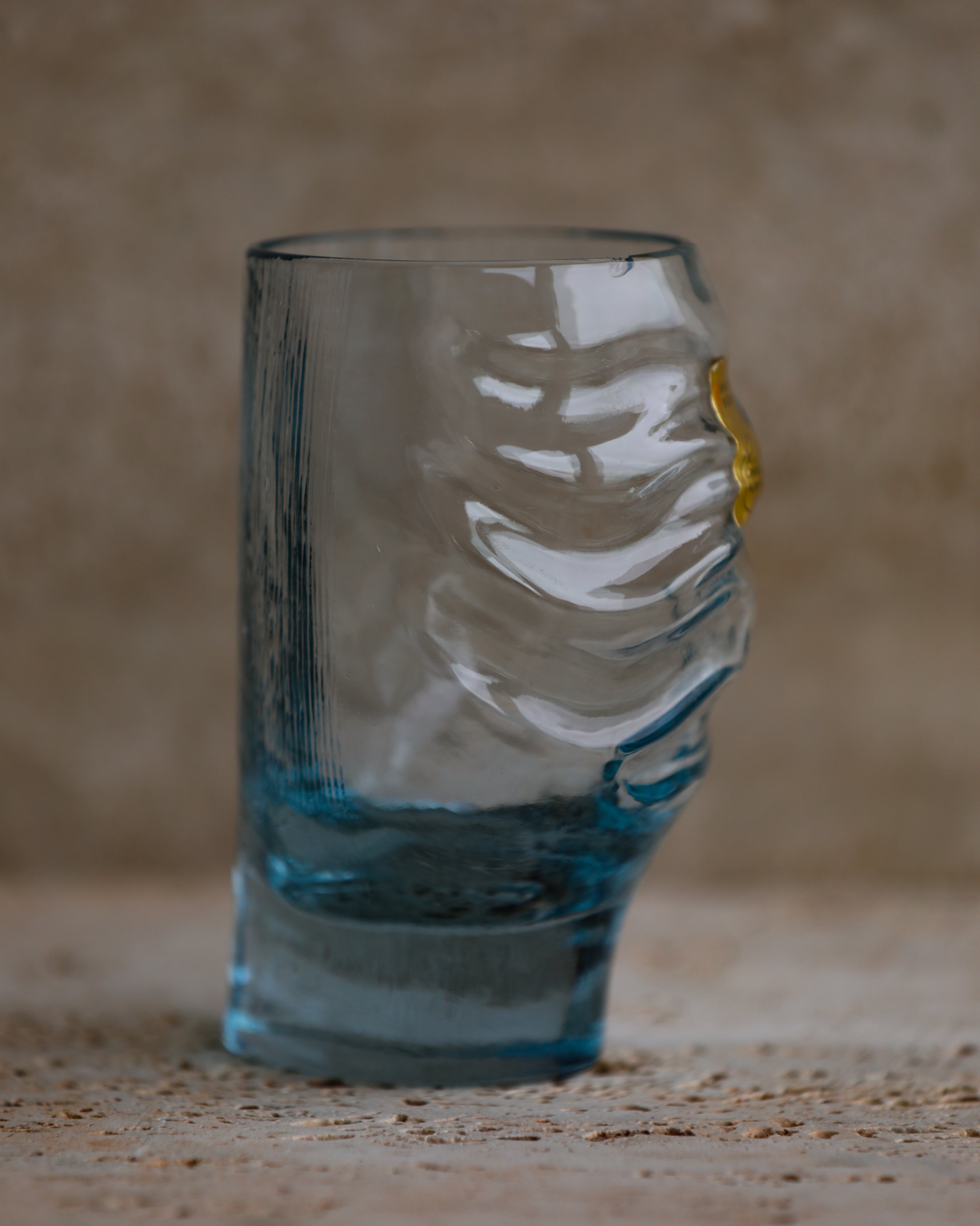 Fabio Frontini “Azteca” Sculptural Tumbler Set of 12 — Arnolfo di Cambio, Italy 1970s